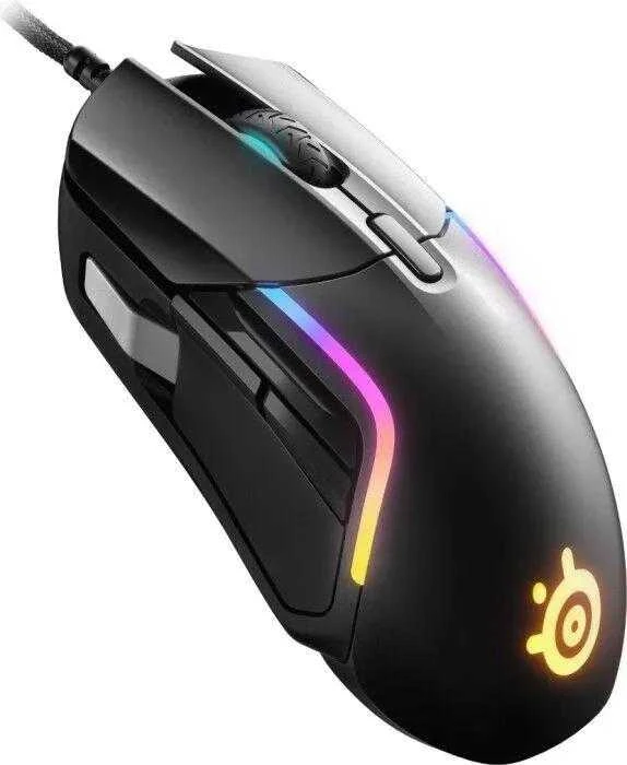 Žaidimų pelė su laidu SteelSeries Rival 5, Juodos spalvos
