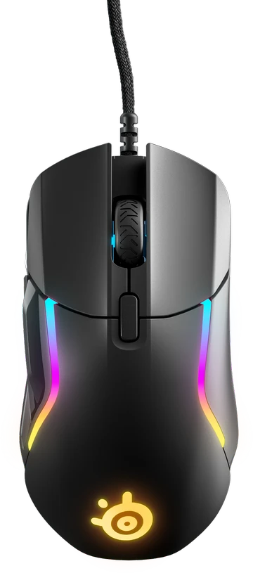 Žaidimų pelė su laidu SteelSeries Rival 5, Juodos spalvos