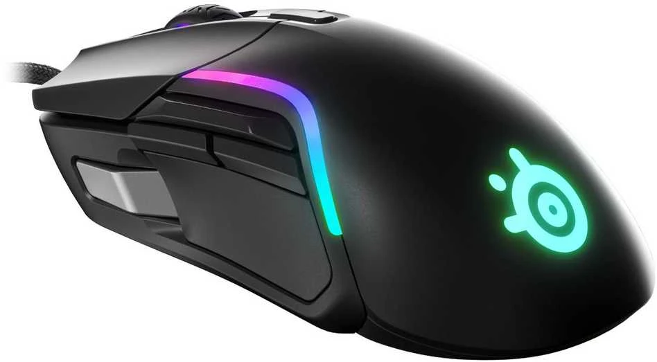 Žaidimų pelė su laidu SteelSeries Rival 5, Juodos spalvos