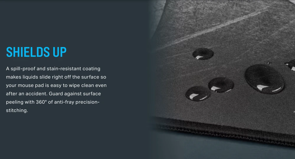 Pelės kilimėlis žaidimams Corsair MM300 PRO Premium Spill-Proof Cloth Gaming Mouse Pad — Medium, 360m x 300m x 3mm
