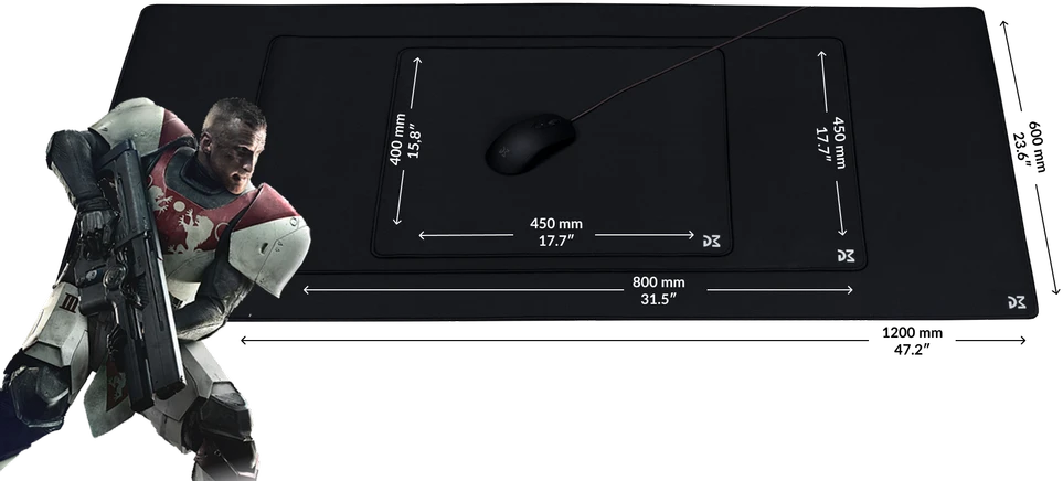 Pelės kilimėlis Dream Machines DM kilimėlis XXL (XXL 1200mm x 600mm)