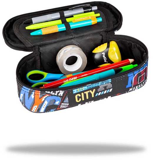 Cool Pack Penalas CoolPack Big City, juoda/įvairių spalvų
