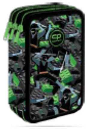 Cool Pack Penalas CoolPack Block, 20 cm x 7.5 cm, juoda/žalia