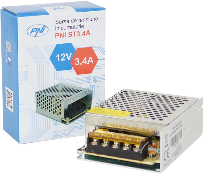 Perjungiamas įtampos šaltinis PNI ST3.4A 12V 3.4A, stabilizuotas stebėjimo sistemoms