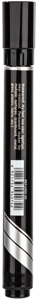 Permanentinis žymeklis DELI U100 apvalus 1,8 mm juodas
