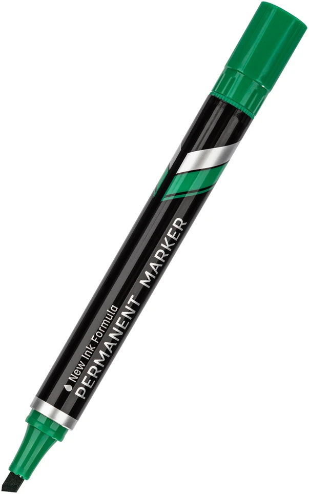 Permanentinis žymeklis DELI U101 1,5-5 mm, kirstu galu, žalias