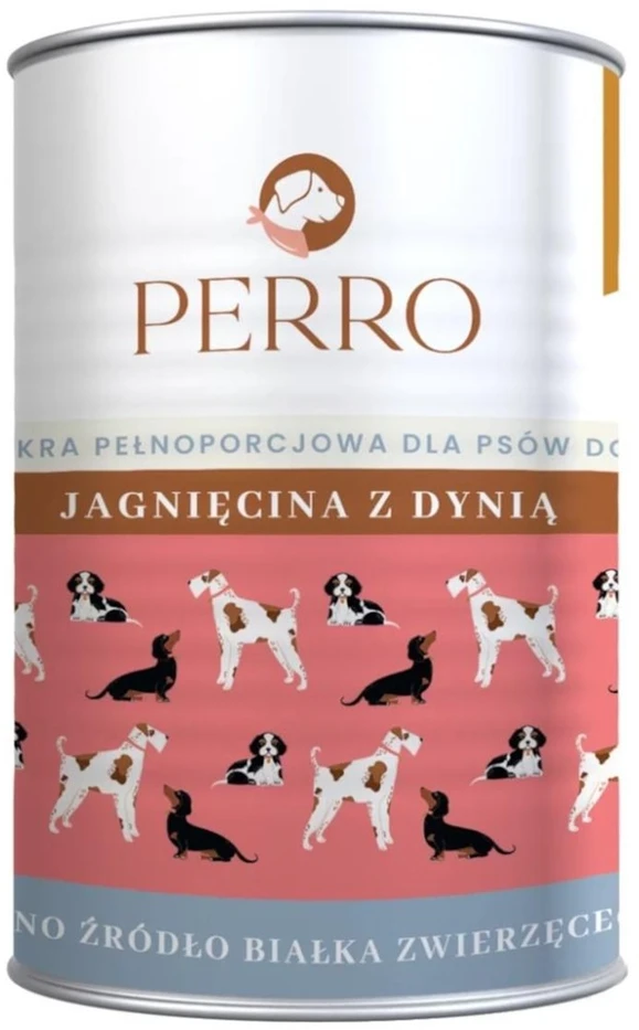 PERRO ėriena su moliūgais - šlapias šunų maistas - 410 g
