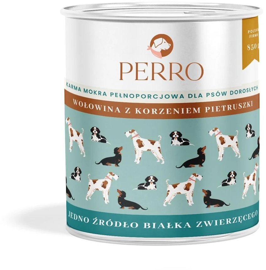 PERRO jautiena su petražolių šaknimis - šlapias šunų maistas - 850g