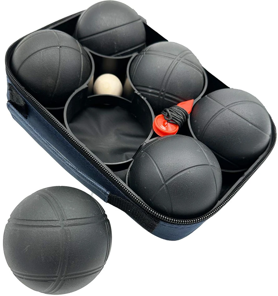 Enero Pro Boules žaidimo rinkinys 6 juodos kamuoliai