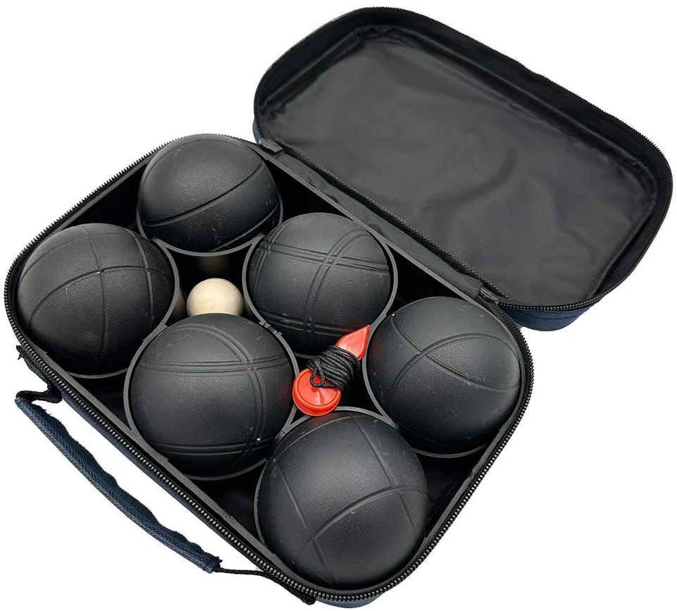 Enero Pro Boules žaidimo rinkinys 6 juodos kamuoliai