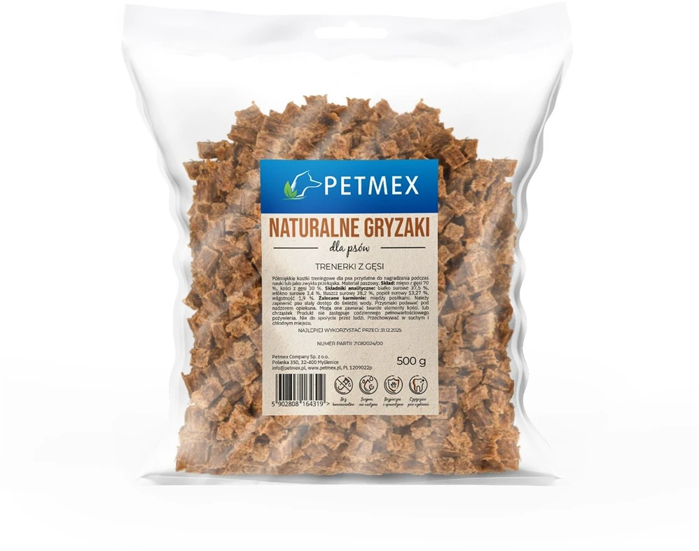 PETMEX Goose meat treats – skanėstas šuniui – 500g