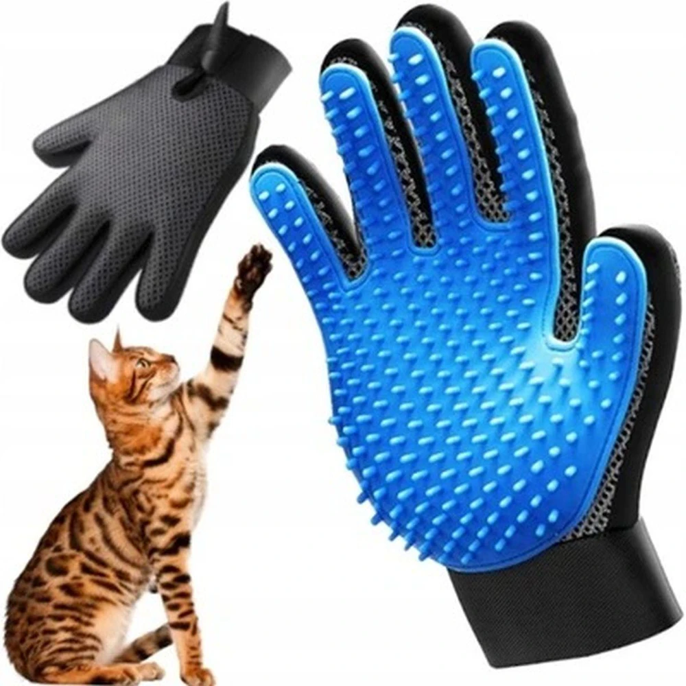 Pets Collection Pirštinė kailiui šukuoti, šepetys šuniui, katei, triušiui šukuoti