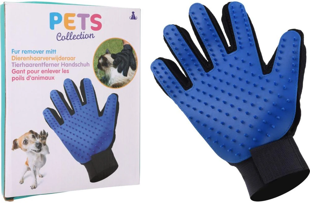 Pets Collection Pirštinė kailiui šukuoti, šepetys šuniui, katei, triušiui šukuoti