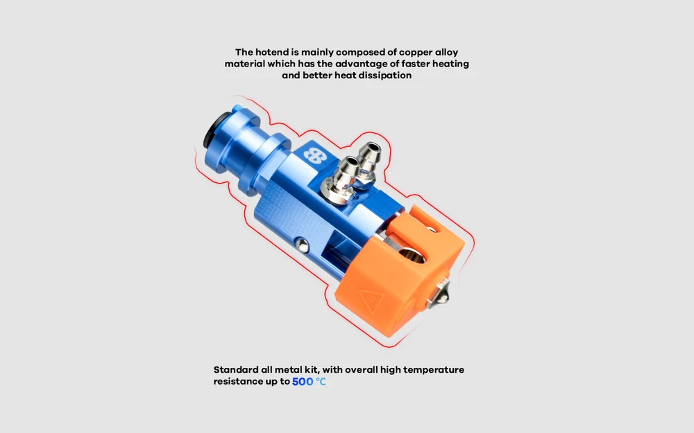 Phaetus Dragon Vanduo Hotend - WST mėlynas