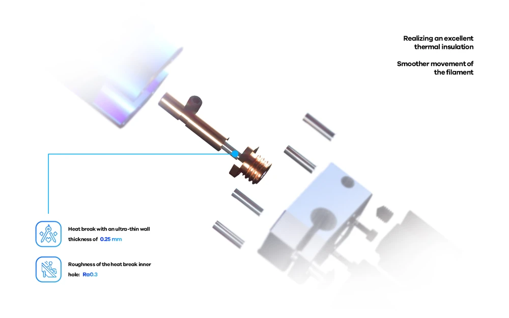 Phaetus Dragon Vanduo Hotend - WST mėlynas