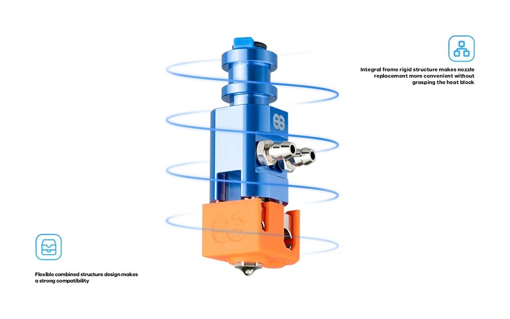 Phaetus Dragon Vanduo Hotend - WST mėlynas
