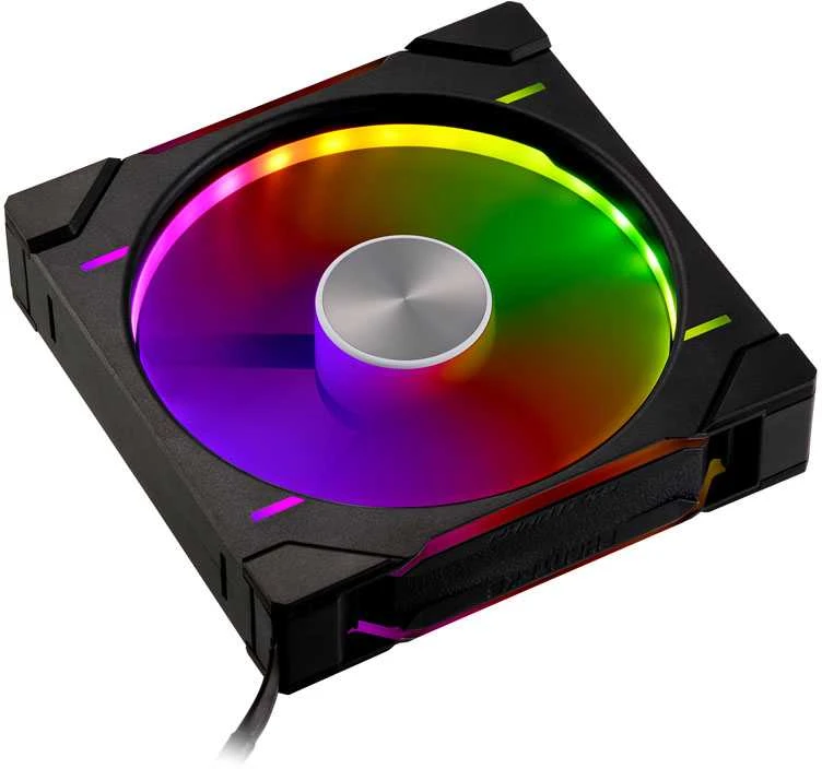 Phanteks D30 PWM Regular Airflow, D-RGB Fan – 140mm, juodas