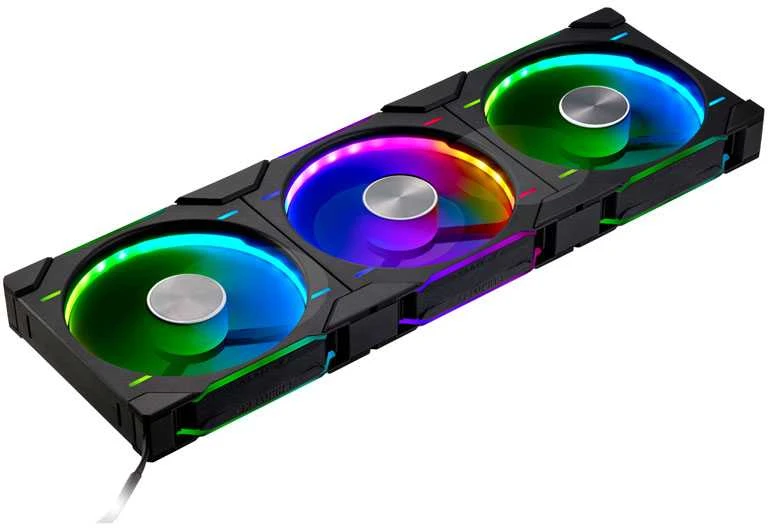 Phanteks D30 PWM Regular Airflow, D-RGB korpuso ventiliatorius, 3-pack – 140mm, juodos spalvos