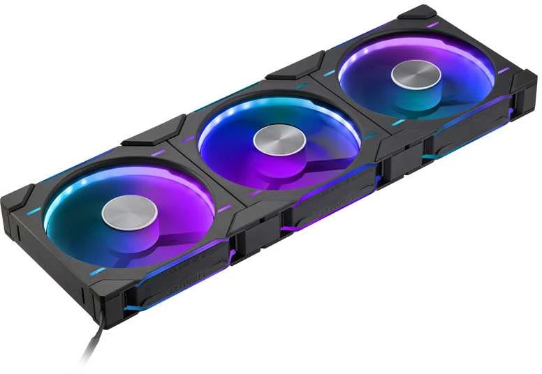 Phanteks D30 PWM Reverse Airflow, D-RGB korpuso ventiliatorius, 3-pack – 140mm, juodos spalvos