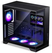 Phanteks XT V5 LCD PC Case, Mid-Tower, ATX, 7-Inch LCD, Tempered Glass – Juodas