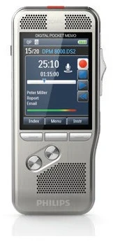 Philips DPM 8300 diktofonas Vidinė atmintis Sidabras