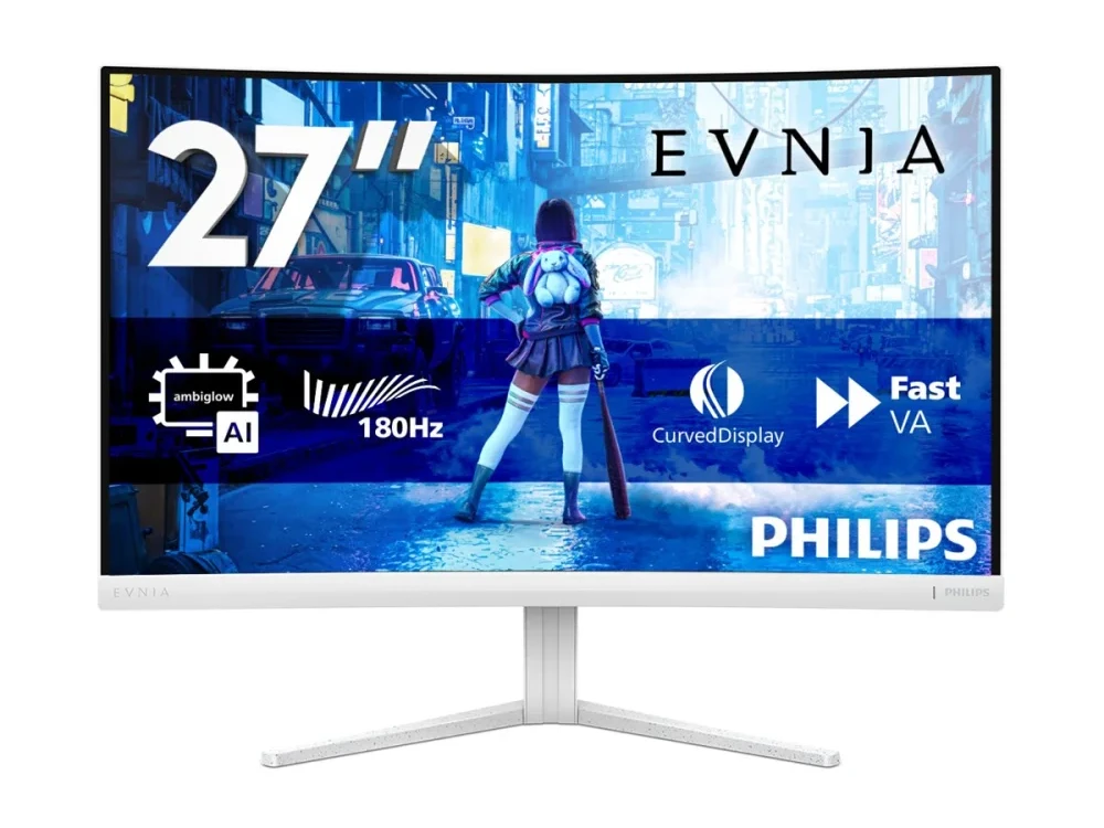 Monitorius Philips | 27M2C5201L/00 | 27 " | VA | 16:9 | 180 Hz | 1 ms | 1920 x 1080 pikselių | 300 cd/m² | HDMI jungtys quantity 2 | Baltas
