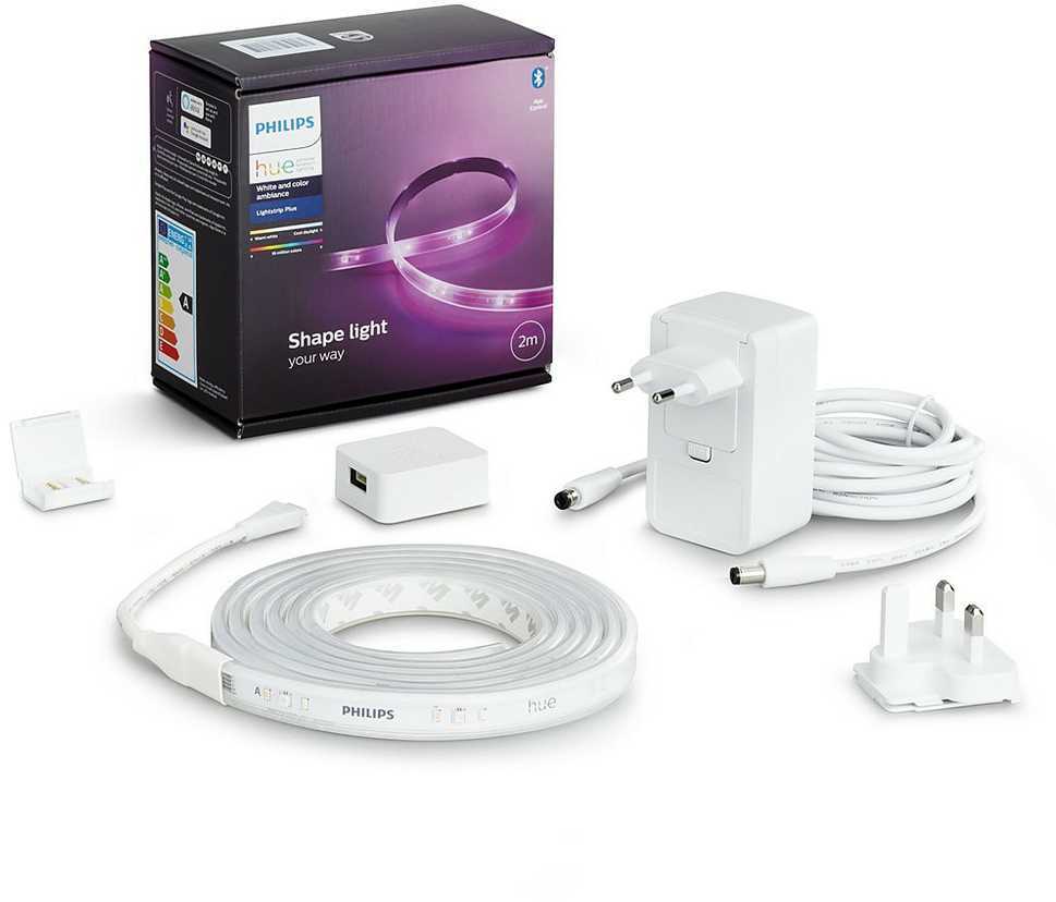 Philips Hue Lightstrip Plus LED juosta, baltos spalvos, 2 m, skirta naudoti vidaus patalpose