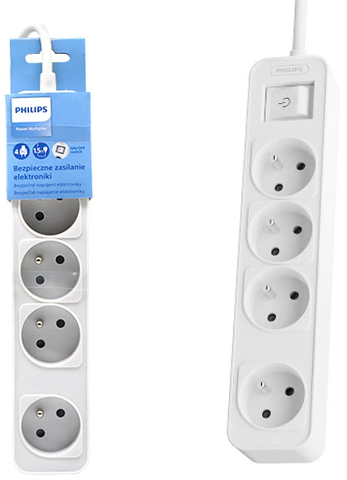 Philips balta 4 lizdai 1,5m chp2144w/60