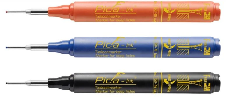 Pica Deep Hole Marker zymeklis, juodos spalvos, 1 vnt.
