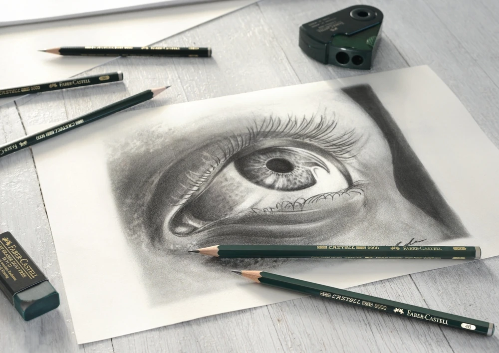 Pieštukai eskizavimui Faber-Castell 9000 Design Set, 5B-5H, 12vnt.