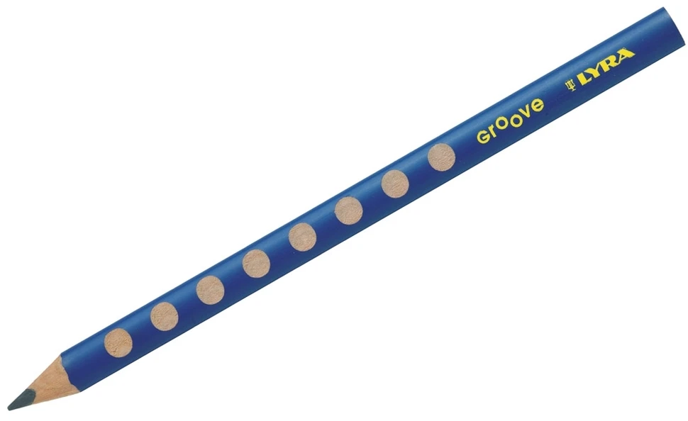 Pieštukas Lyra Groove HB, tribriaunis, be trintuko, padrožtas