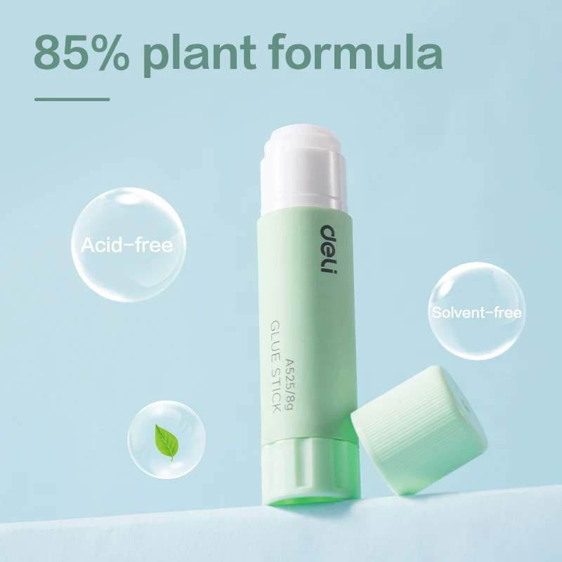 Pieštukiniai klijai DELI Urbanroot, 8 g, žalios spalvos