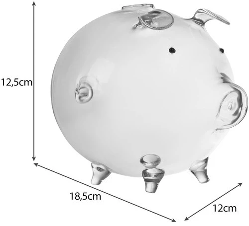 Piggy bank - glass piggy Ruhhy 22588
