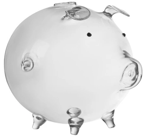 Piggy bank - glass piggy Ruhhy 22588