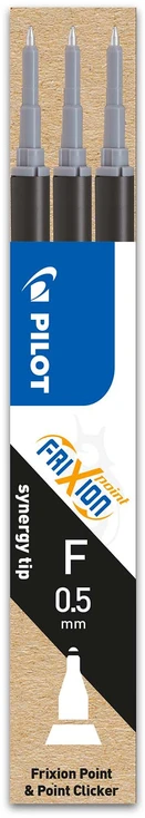 Pilot Pen Šerdelė tušinukui Pilot Frixion Point, 0.5mm, 3vnt, juodos spalvos