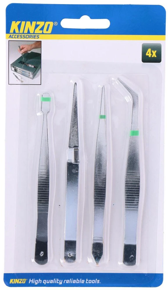 Kinzo Oem Pincetų rinkinys - 4 vnt.
