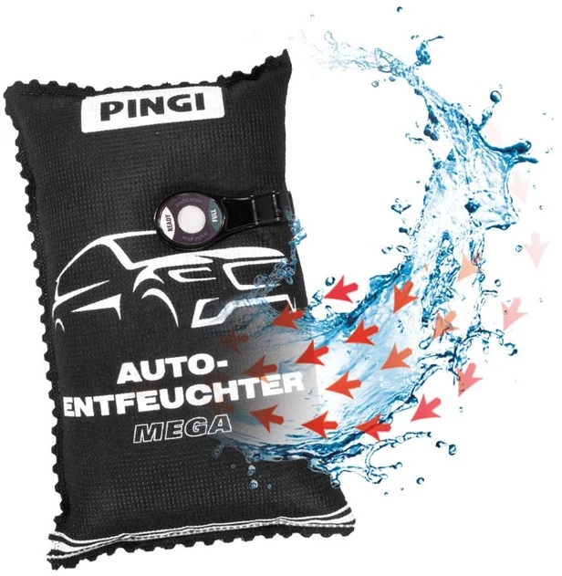 PINGI Car Dehumidifier MEGA, daugkartinis drėgmės sugėriklis, 1kg