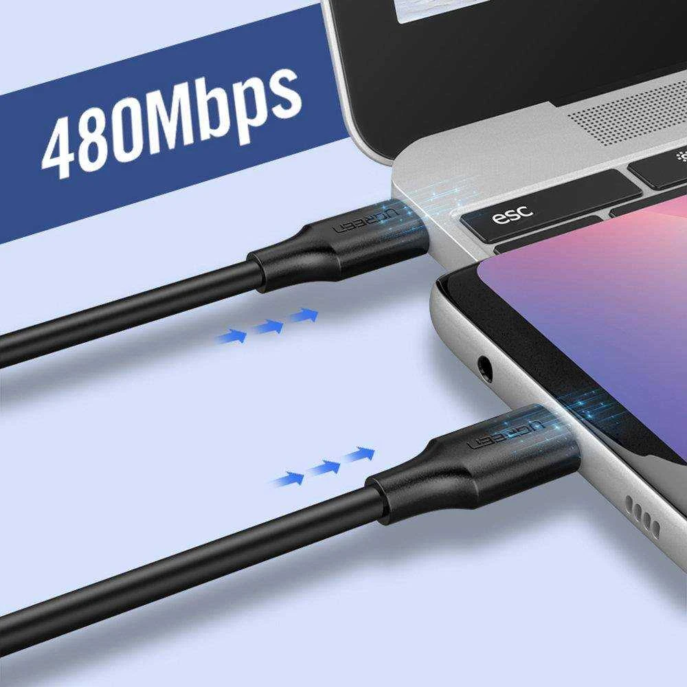 UGREEN paauksuotas USB-C kabelis 1.5m