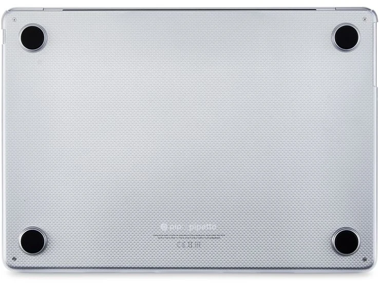 Pipetto Hardshell Dots dėklas, frosted clear – MacBook Air 13.6″ (M3,2024/M2,2022)