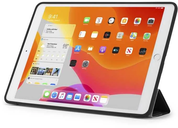 Pipetto Origami No1 Original dėklas, juodos spalvos – Apple iPad 10.2 (2021/2020/2019)