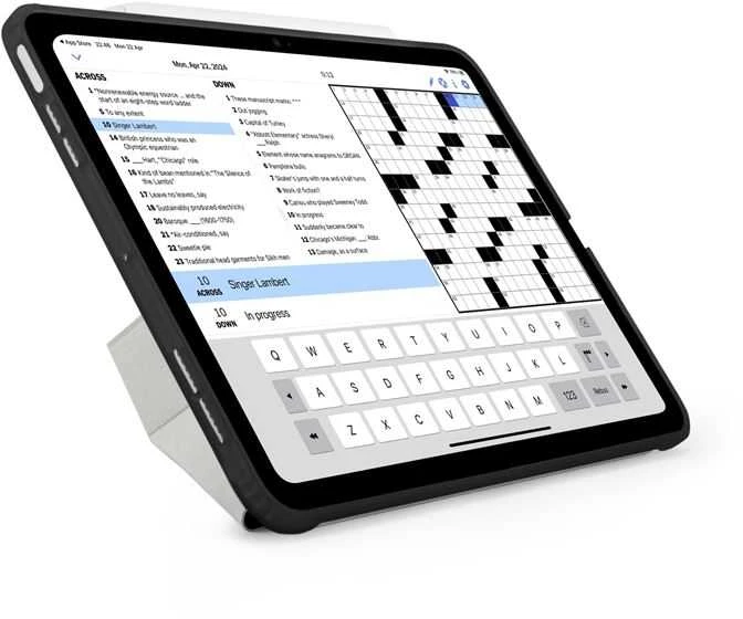 Pipetto Origami No1 Original dėklas, juodos spalvos – Apple iPad Air 10.9″ (2022/2020)/11″ 2024/2025/2026