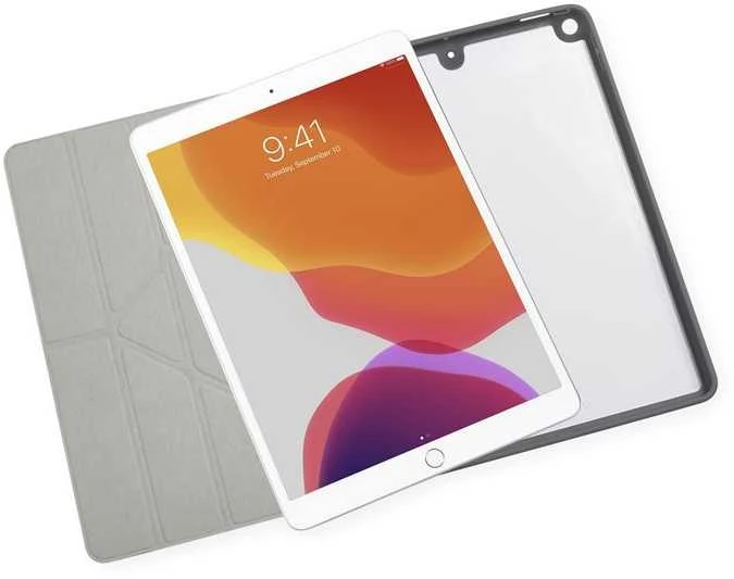 Pipetto Origami No1 Original dėklas, pilkos spalvos – Apple iPad 10.2 (2021/2020/2019)