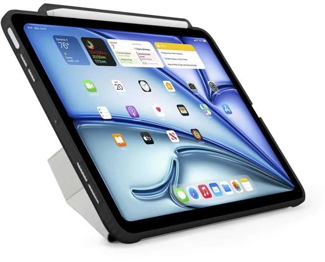Pipetto Origami No3 Pieštukas dėklas, juodos spalvos – iPad Air 10.9″ (2022/2020)/11″ 2024/2025/2026