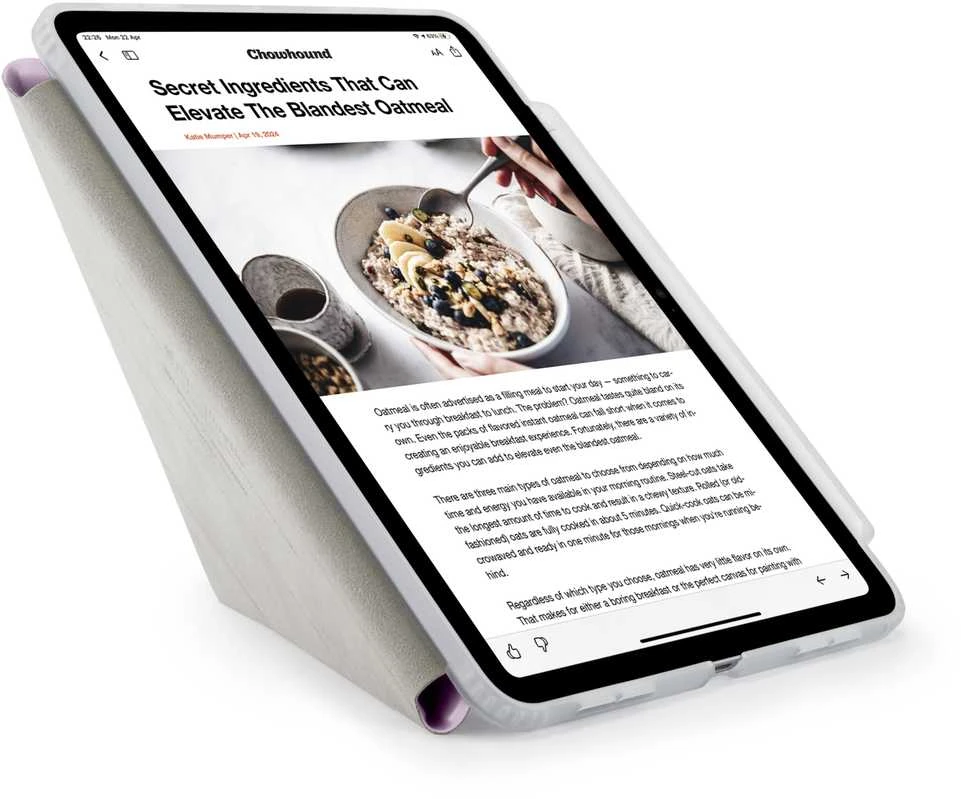 Pipetto Origami No3 Pieštukas dėklas, metallic violetinės spalvos – Apple iPad Air 10.9″ (2022/2020)/11″ 2024/2025/2026