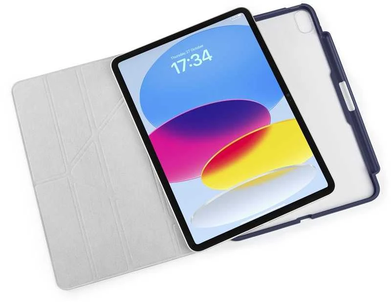 Pipetto Origami No3 Pieštukas dėklas, tamsiai mėlynos spalvos – Apple iPad 10.9 (2022)