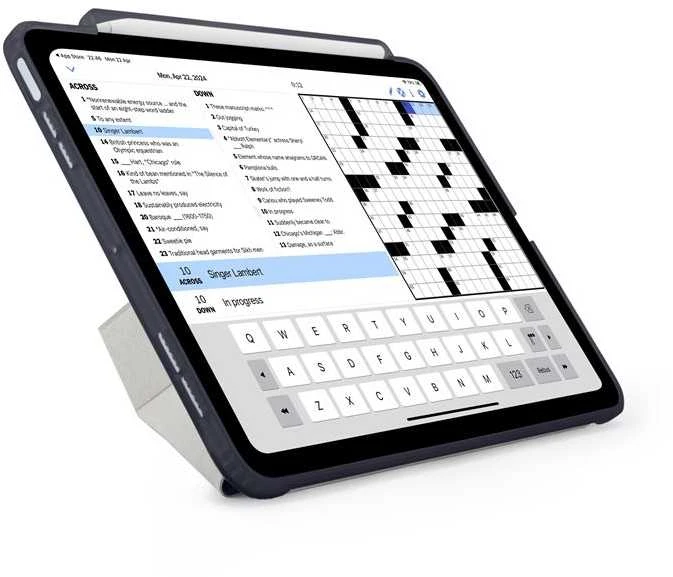 Pipetto Origami No3 Pieštukas dėklas, tamsiai mėlynos spalvos – Apple iPad Air 10.9″ (2022/2020)/11″ 2024/2025/2026