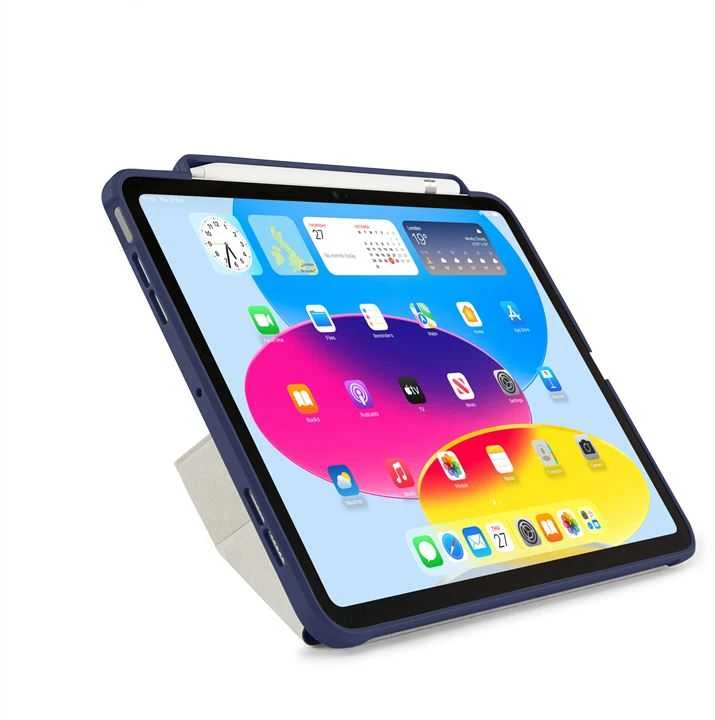 Pipetto Origami No3 Pieštukas dėklas, tamsiai mėlynos spalvos – Apple iPad 10.9 (2022)