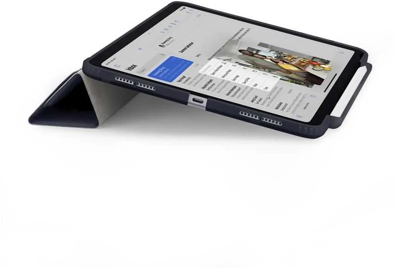 Pipetto Origami No3 Pieštukas dėklas, tamsiai mėlynos spalvos – Apple iPad Pro 11 (2024,2025)