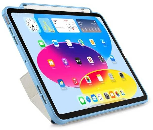 Pipetto Origami No3 Pieštukas dėklas, žydros spalvos – Apple iPad 10.9 (2022)