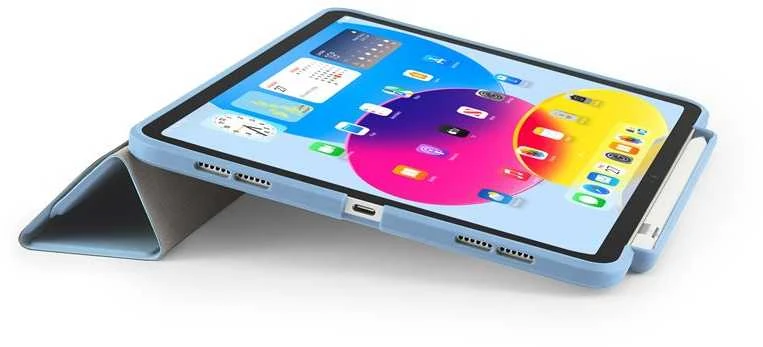 Pipetto Origami No3 Pieštukas dėklas, žydros spalvos – Apple iPad 10.9 (2022)